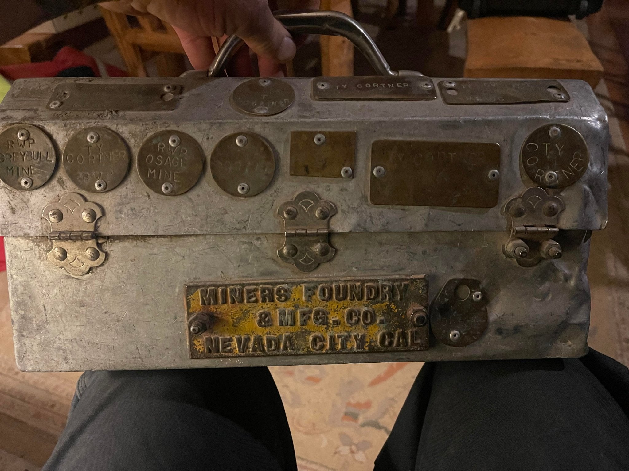 miners foundry nevada city L. May lunchbox