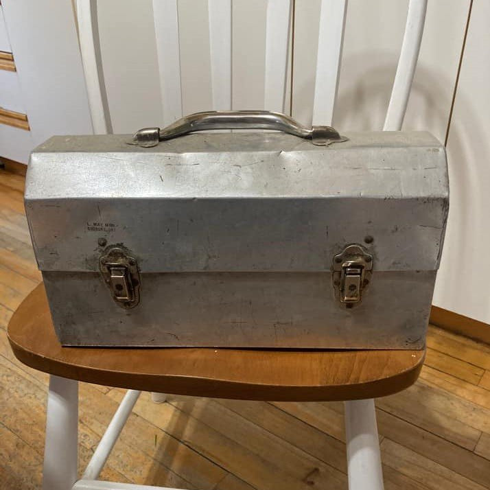 vintage L. May lunchbox container