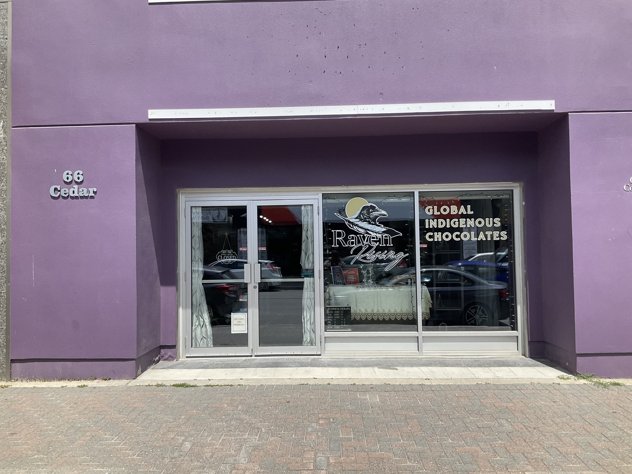 L. May retail store inside raven rising chocolate shop in sudbury