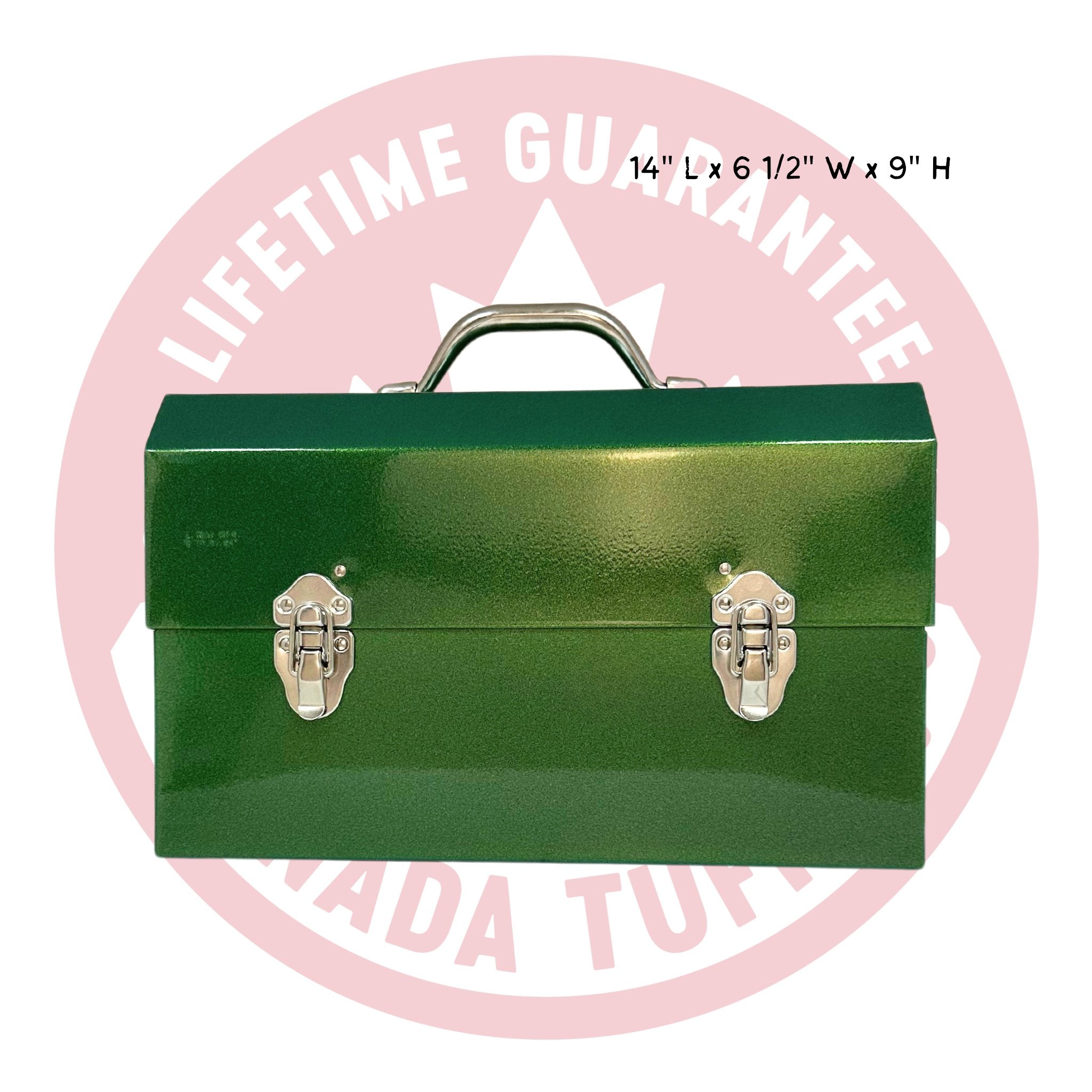 L. May the aluminum lunchbox in size The Super Classic colour lemon lime
