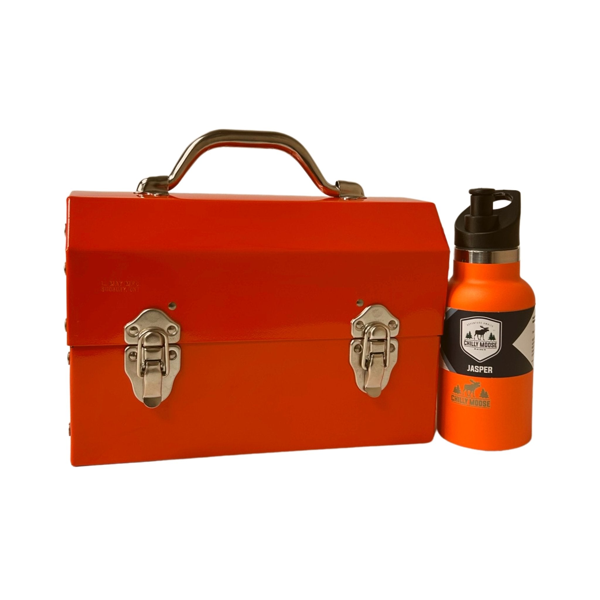 The Original 10'' in Orange + 14oz Jasper Bottle in Orange - The Miners LunchboxThe Miners Lunchbox