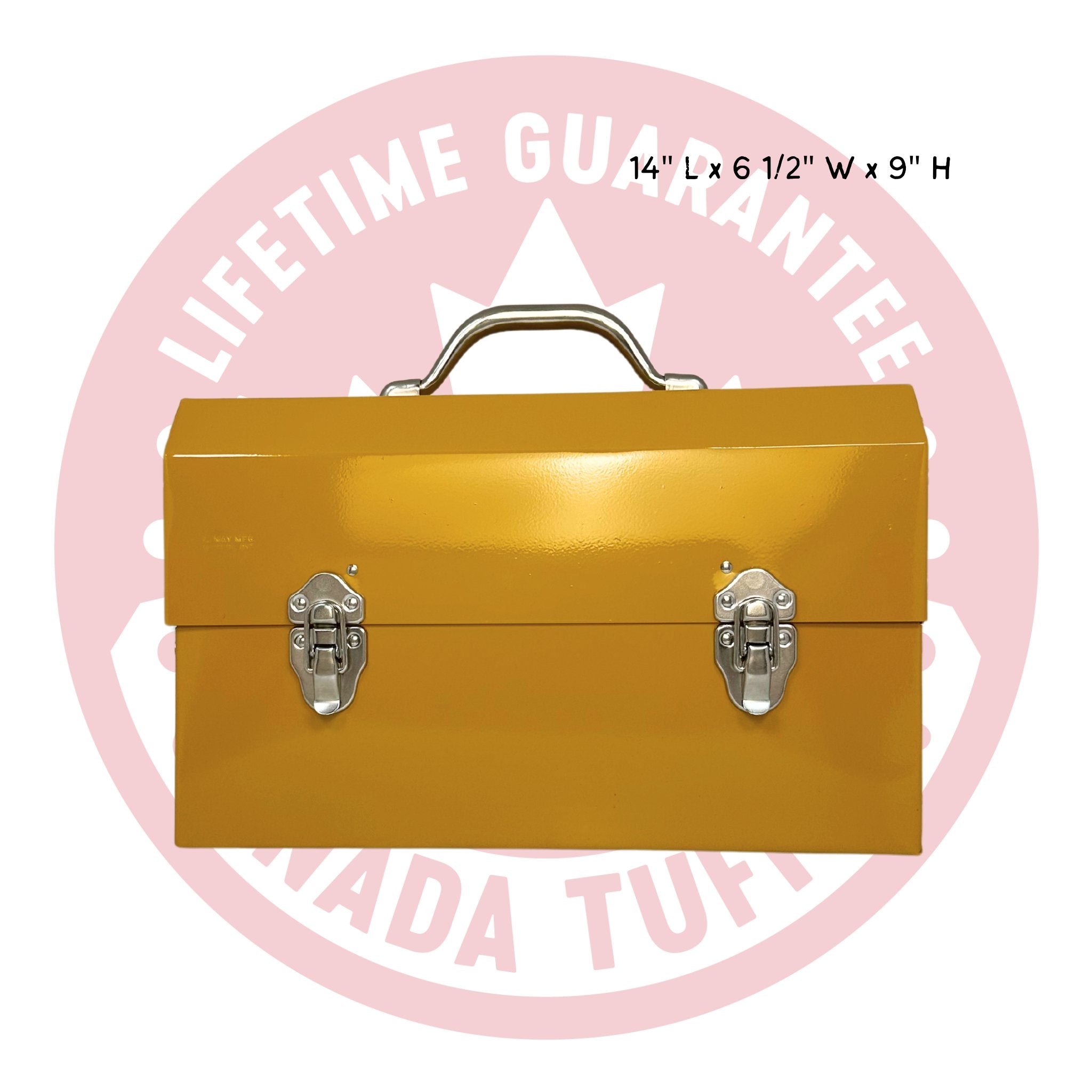 L. May the aluminum lunchbox in size The Super Classic colour yellow