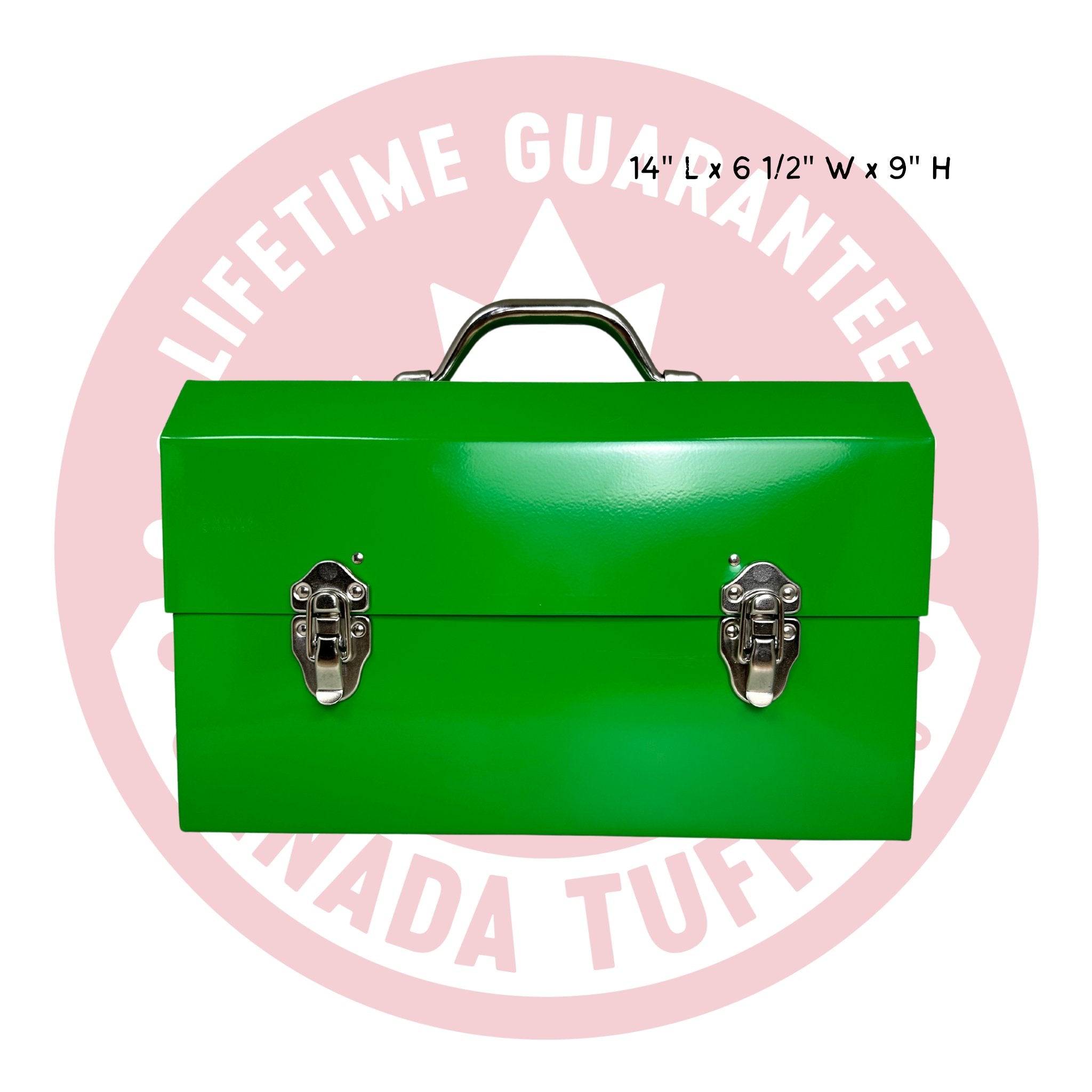 L. May the aluminum lunchbox in size The Super Classic colour green